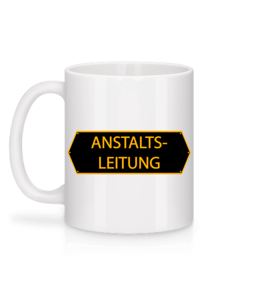 Vorschau: Anstaltsleitung - Tasse - Weiß - Hinten