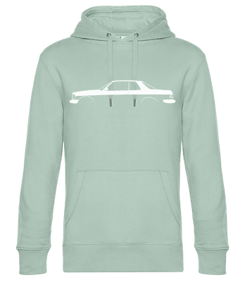 'Mercedes-Benz 280 CE C123' Silhouette - Sweat à capuche standard homme - Menthe verte - Devant