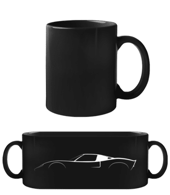 'Ford GT40' Silhouette - Tasse Noire - Noir - Devant