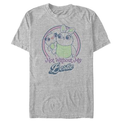 Pixar - Toy Story - Ducky et Bunny Bestie - Homme T-shirt - Gris chiné - Devant