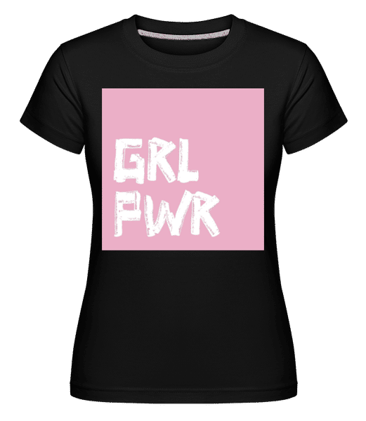 Aperçu: GRL PWR -  T-shirt Shirtinator femme - Noir - Devant