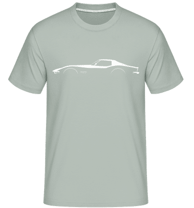 'Chevrolet Corvette C3' Silhouette - Shirtinator Men's T-Shirt - Mint Green - Front
