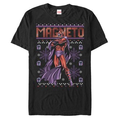 Marvel - X-Men - Magneto Ugly Sweater - Christmas - Homme T-shirt - Noir - Devant