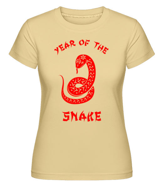 Preview: Chinese Zodiac Year Of The Snake - Shirtinator Women's T-Shirt - Yellow - Front