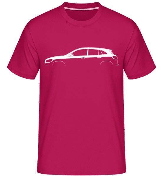 Preview: 'Mercedes-Benz GL X164' Silhouette - Shirtinator Men's T-Shirt - Magenta - Front