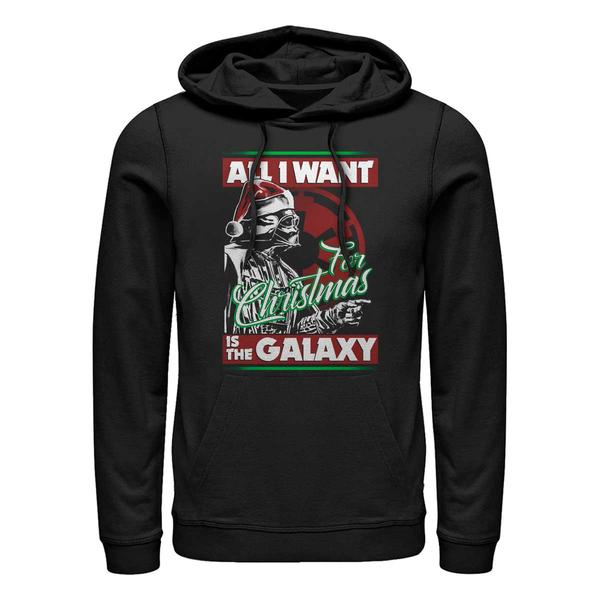 Aperçu: Star Wars - Darth Vader Vader Xmas Galaxy - Christmas - Unisex Sweat à capuche - Noir - Devant