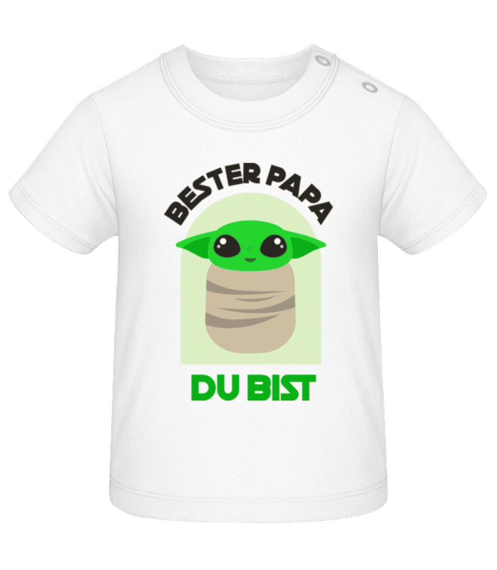 Vorschau: Bester Papa Du Bist - Baby T-Shirt - Weiß - Vorne
