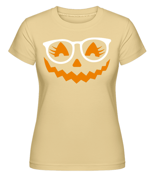 Preview: Pumpkin head -  Shirtinator Women's T-Shirt - Yellow - Front