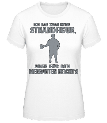 Keine Strandfigur - Frauen T-Shirt B&C - Weiß - Vorne