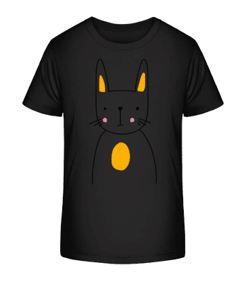 Cute Rabbit - Detské Bio tričko Stanley Stella 2.0 - Černá - Napřed