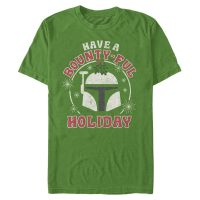 Star Wars - Boba Fett Bountyful Holiday - Navidad - Hombres Camiseta - Verde irlandés - delante