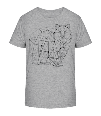 Polygon Bär - Kinder Bio T-Shirt Stanley Stella 2.0 - Grau meliert - Vorne
