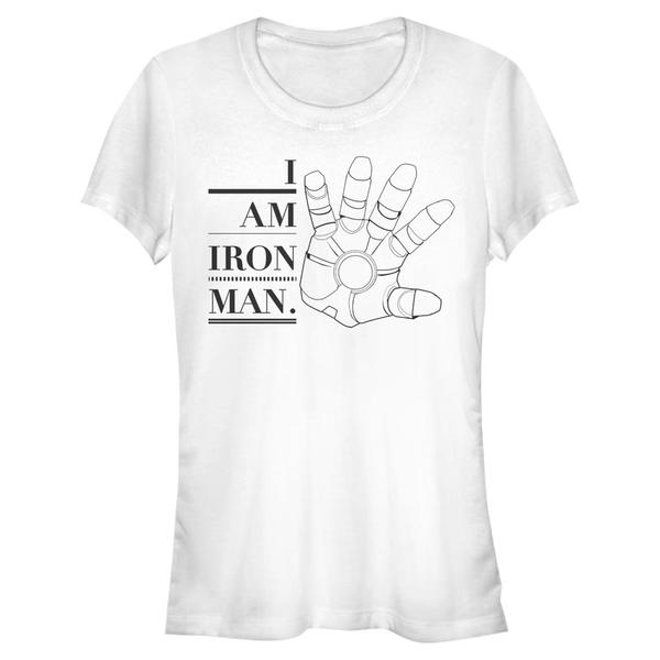 Aperçu: Marvel - Avengers - Iron Man Iron Hand - Femme T-shirt - Blanc - Devant