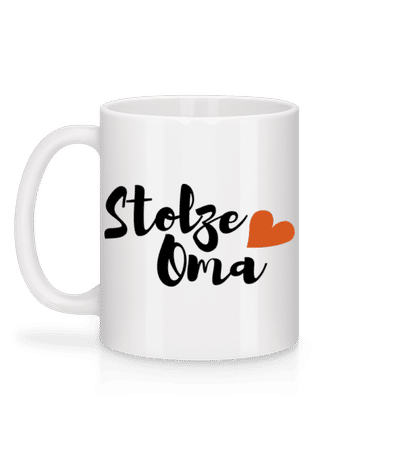 Stolze Oma - Tasse - Weiß - Hinten