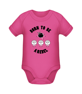 Born To Be A Rebel - Bio body pre deti - Magenta - Predné
