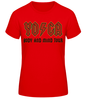 Yoga Body And Mind - Women's Basic T-Shirt - Red - Front