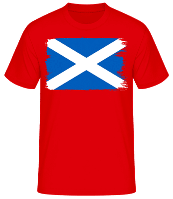Country Flag Scotland - Men's Basic T-Shirt - Red - Front