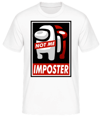 Imposter Among Us Tshirt Design - T-shirt standard Homme - Blanc - Devant