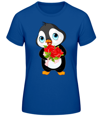 Cute Love Penguin - T-shirt standard Femme - Bleu royal - Devant