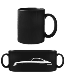'Lamborghini 350 GT' Silhouette · Schwarze Tasse
