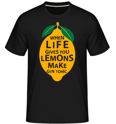 When Life Gives You Lemons -  T-Shirt Shirtinator homme - Noir - Devant