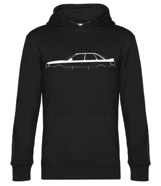 Aperçu: 'Audi 80 2.0E B3' Silhouette - Sweat à capuche premium Unisexe - Noir - Devant
