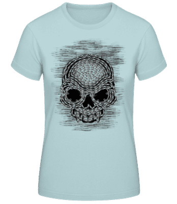 Cyklistické reťaze Skull - Dámske tričko B&C - Mätová zelená - Predné