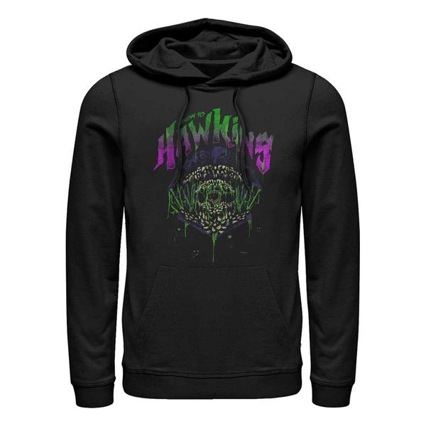 Preview: Netflix - Stranger Things - Demogorgon Welcome to Hawkins - Unisex Hoodie - Black - Front