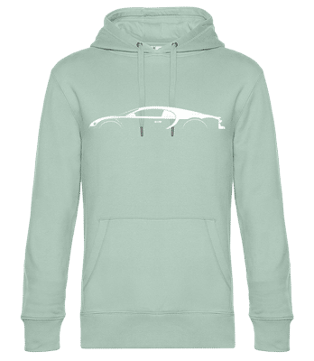 'Bugatti Chiron Super Sport' Silhouette - Männer Standard Hoodie - Mintgrün - Vorne
