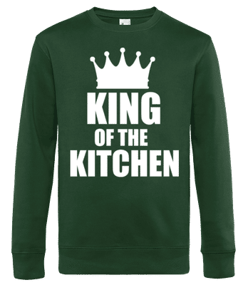 King Of the Kitchen - Sweat-shirt standard pour homme - Vert bouteille - Devant
