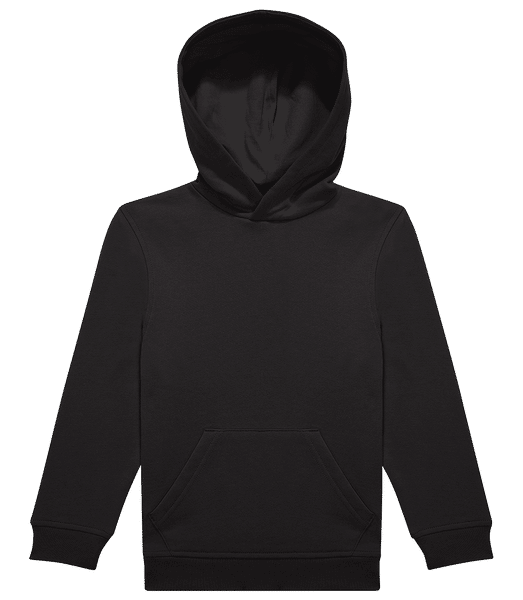 Aperçu: Sweat à capuche standard pour enfant - Noir - Devant