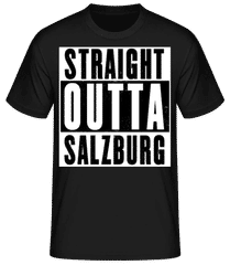 Straight Outta Salzburg Black · Männer Basic T-Shirt