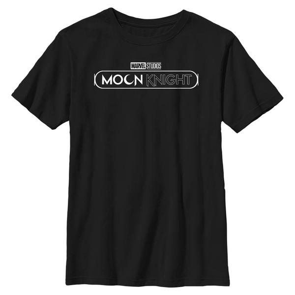 Aperçu: Marvel - Moon Knight - Logo White - Enfant T-shirt - Noir - Devant