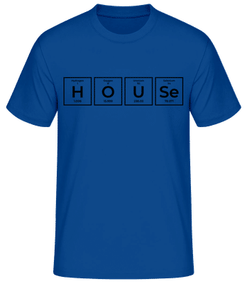House Periodic Table - T-shirt standard Homme - Bleu royal - Devant