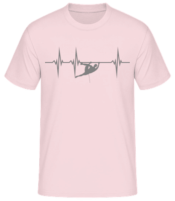 Amplitude Du Grimpeur - T-shirt standard Homme - Rose - Devant