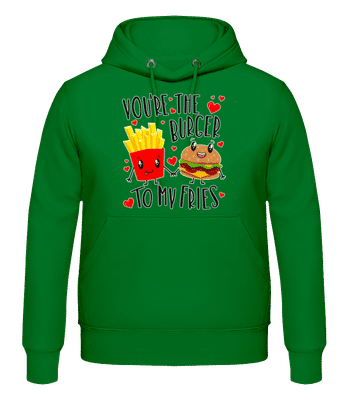 Burger To My Fries - Pánska mikina - Irish green - Predné