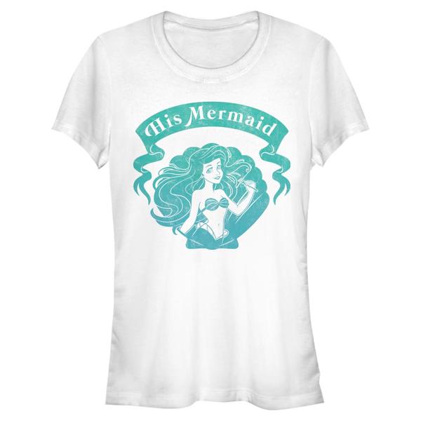 Aperçu: Disney - Ariel La Petite Sirène - Malá mořská víla His Mermaid - Femme T-shirt - Blanc - Devant