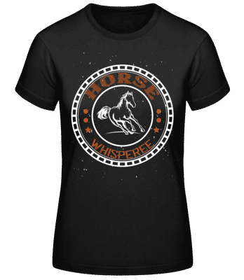Horse Whisperee - Dámské basic tričko - Černá - Napřed