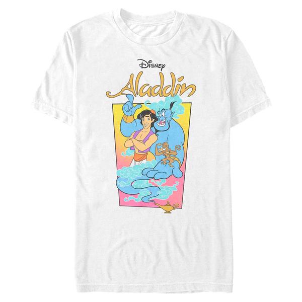 Aperçu: Disney - Aladin - Skupina Neon Vapor - Homme T-shirt - Blanc - Devant