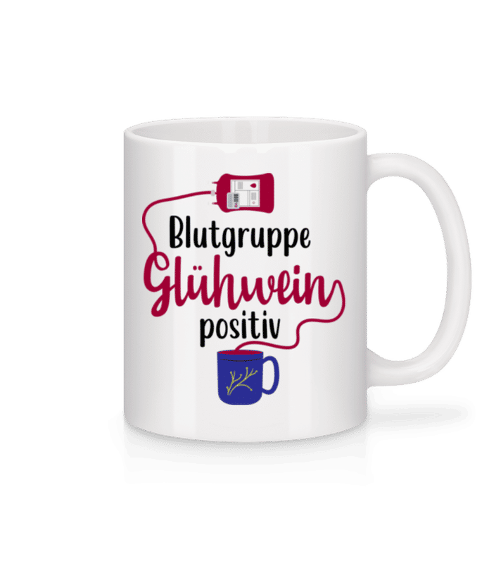 Vorschau: Glühwein Positiv - Tasse - Weiß - Vorne