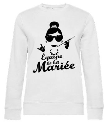 Équipe De La Mariée Noir - Sweat-shirt standard pour femme - Blanc - Devant