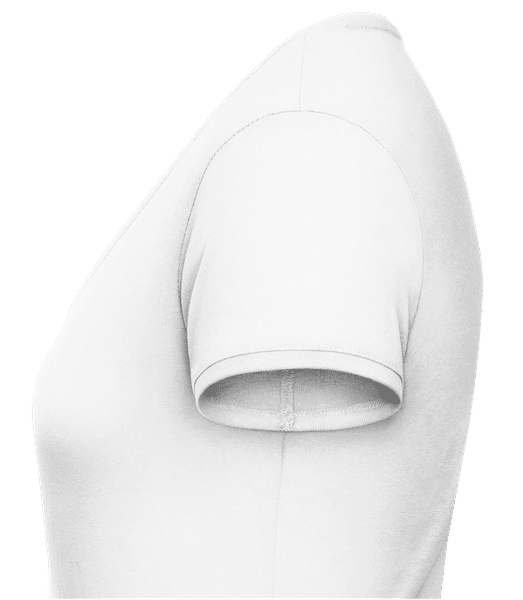 Aperçu: Je Suis Déjà Parfaite - T-shirt col en V Femme - Blanc - Gauche