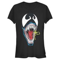 Marvel - Spider-Man - Venom Retro Face - Mujeres Camiseta - Negro - delante