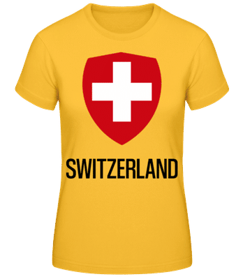 Switzerland Wappen - Women's Basic T-Shirt - Golden yellow - Front