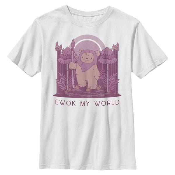 Aperçu: Star Wars - Ewoks My World - Valentine's Day - Enfant T-shirt - Blanc - Devant
