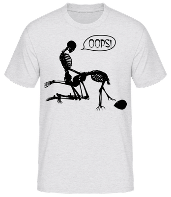 Skeletons Having Sex - Camiseta para hombre B&C - Gris moteado - delante