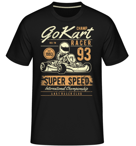 Aperçu: Go Kart Racer -  T-Shirt Shirtinator homme - Noir - Devant