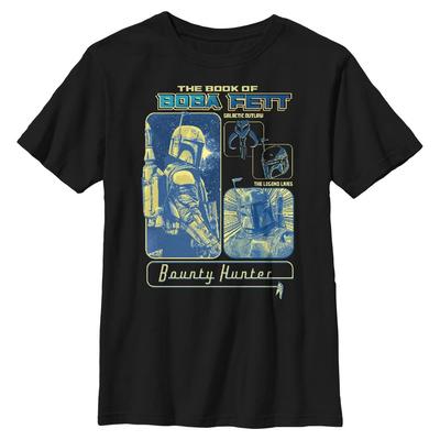 Star Wars - Book of Boba Fett - Boba Fett Space Bound - Niños Camiseta - Negro - delante