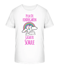 Griaß Di Schule - Kinder Bio T-Shirt Stanley Stella 2.0 - Weiß - Vorne