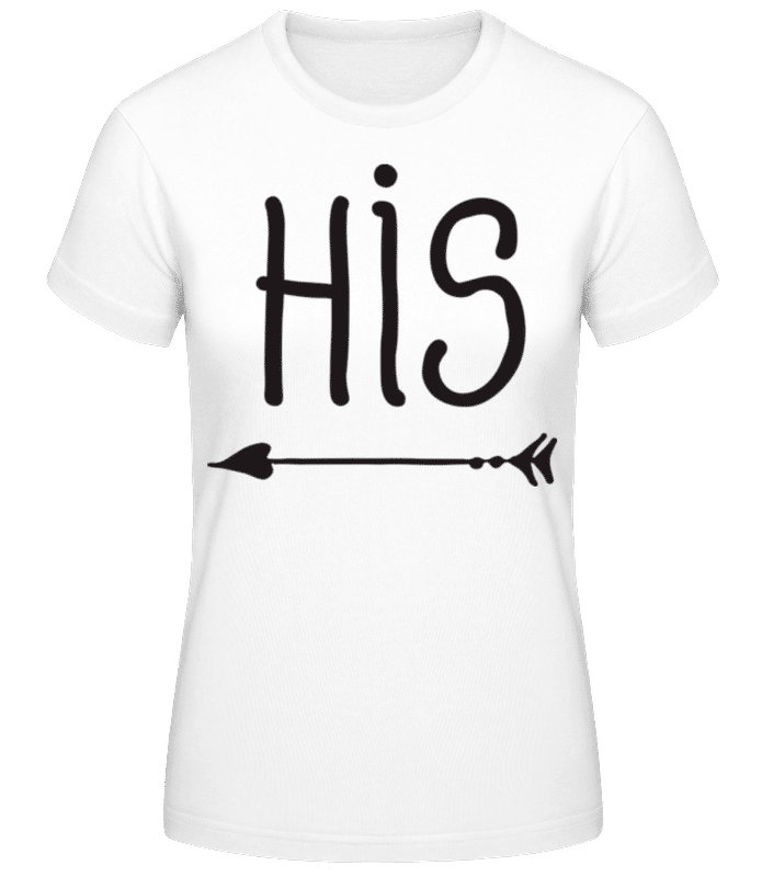 Náhľad: His - Dámske basic tričko - Biela - Predné
